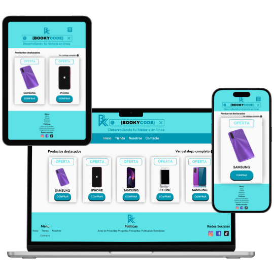 Diseño web para tienda de celulares